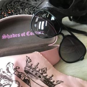 Juicy Coutour Eat Candy “Shades Of Couture” Sunglasses Be Silly Black Aviators Juicy couture sunglasses be - Gem main image 3